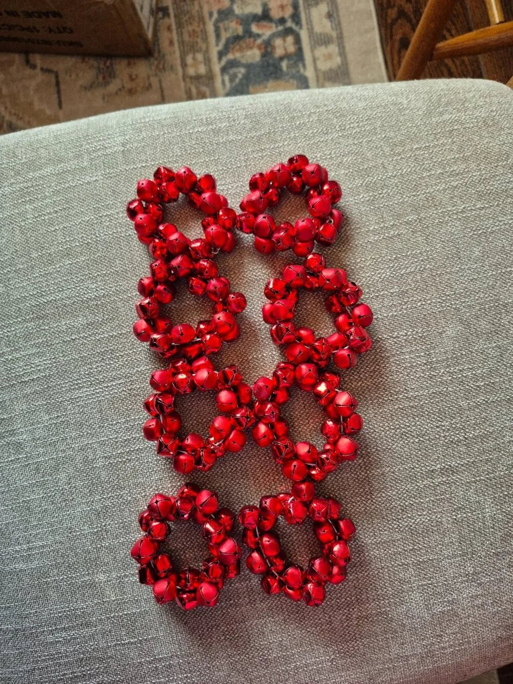 8 jingle bell napkin holder